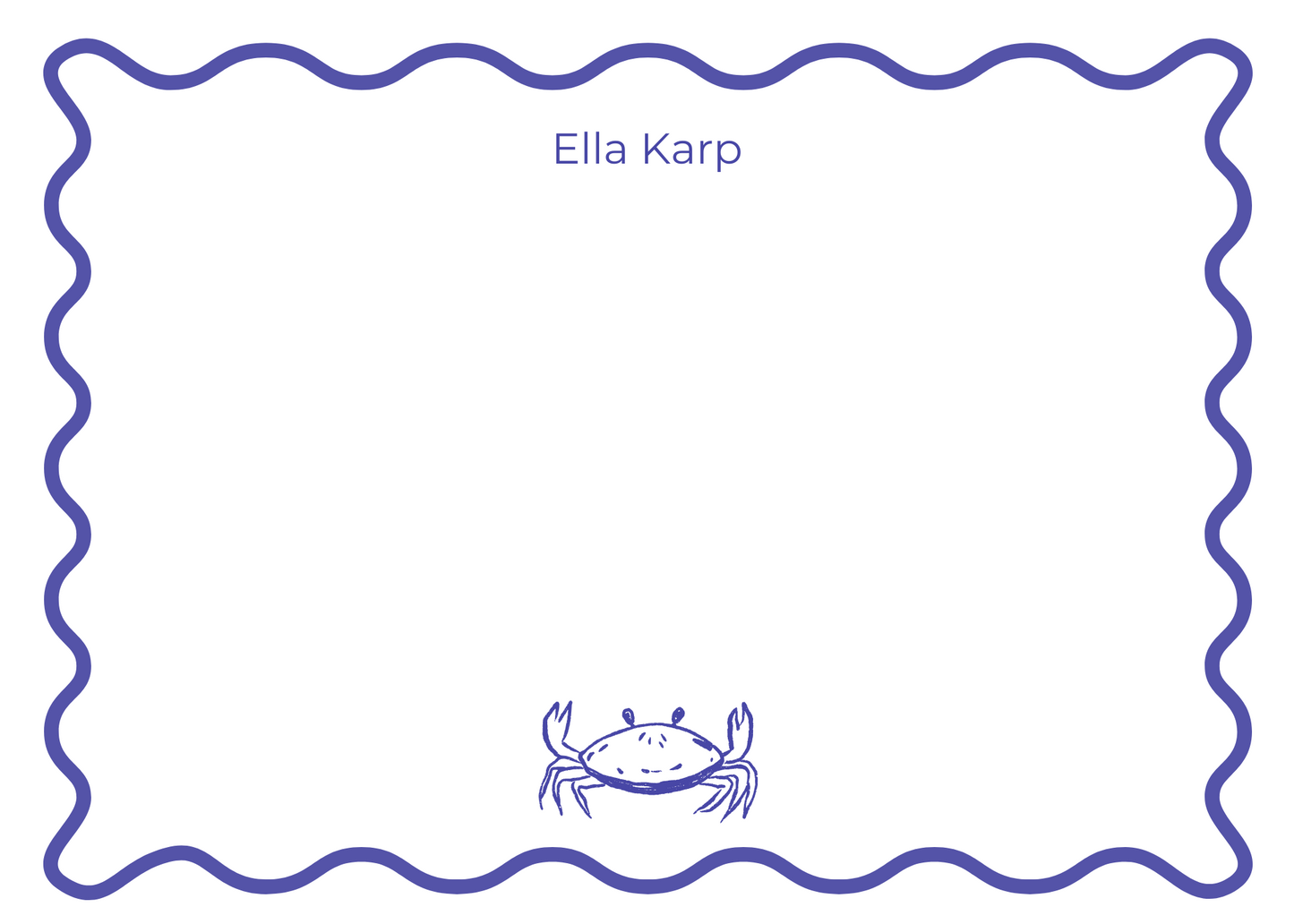 Notecards Blue Crab