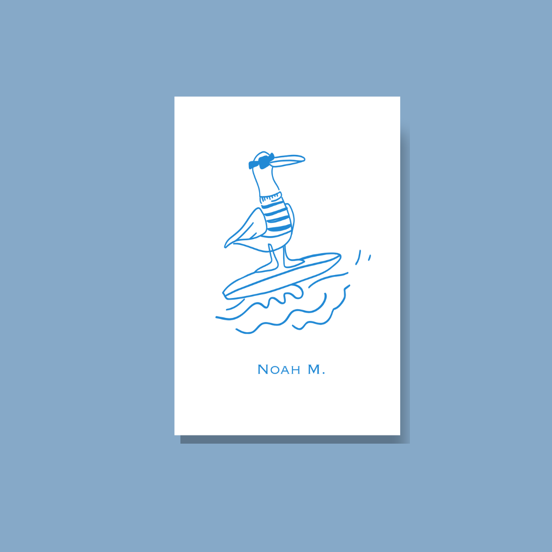 The Surfer - Enclosure card