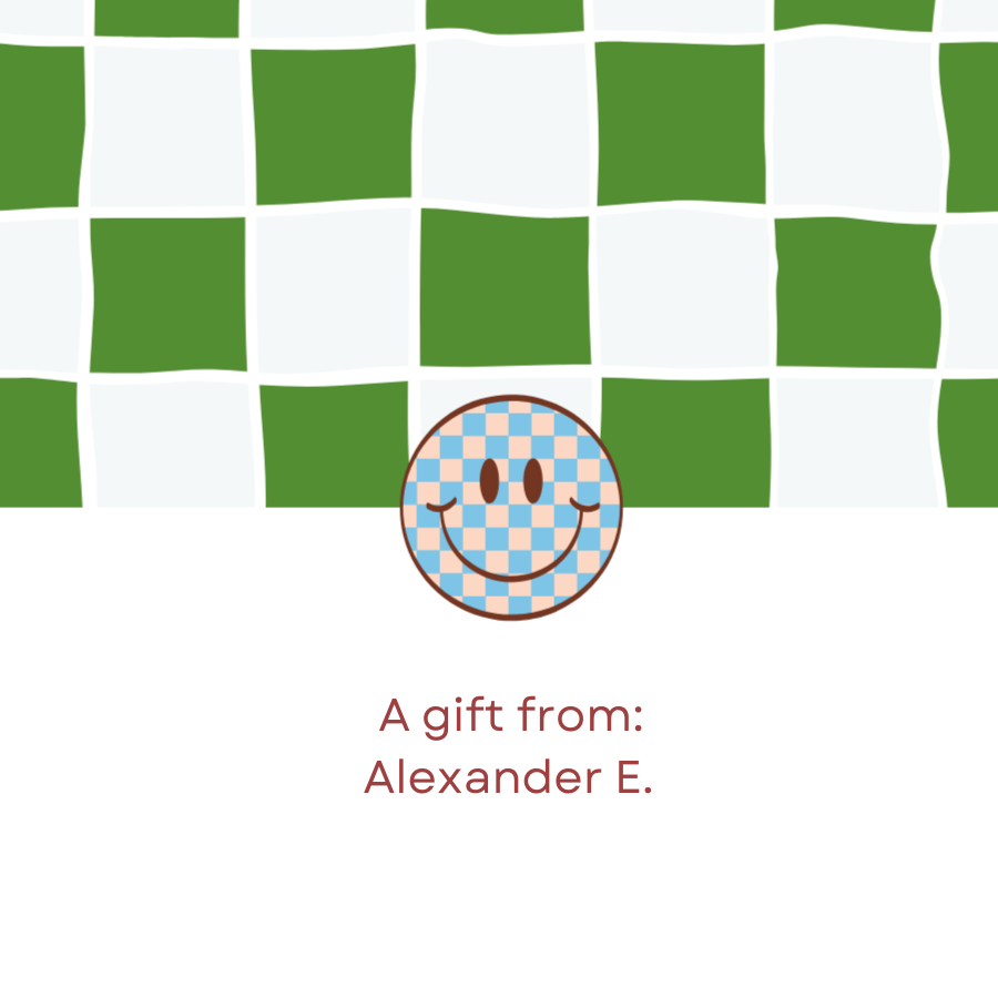 Checkered Smiley Face