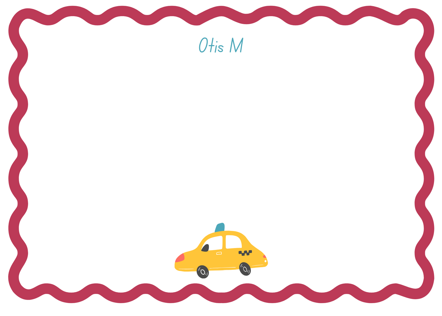 Notecards Yellow Taxi