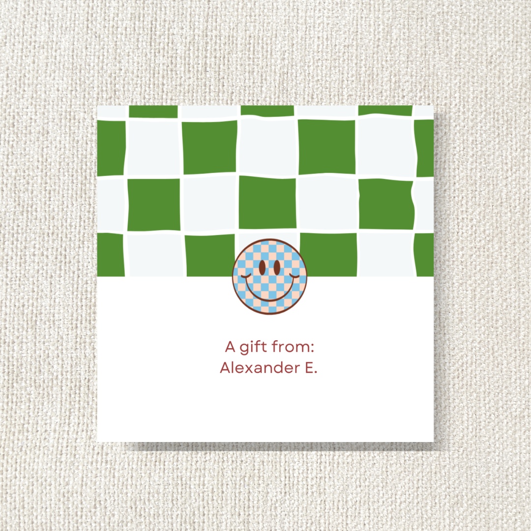 Checkered Smiley Face