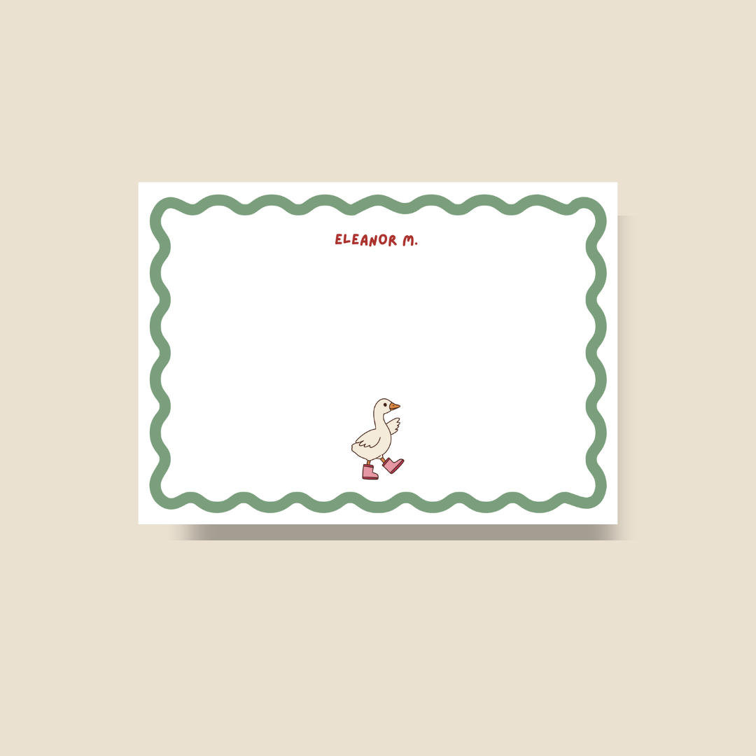Notecards Girl Goose