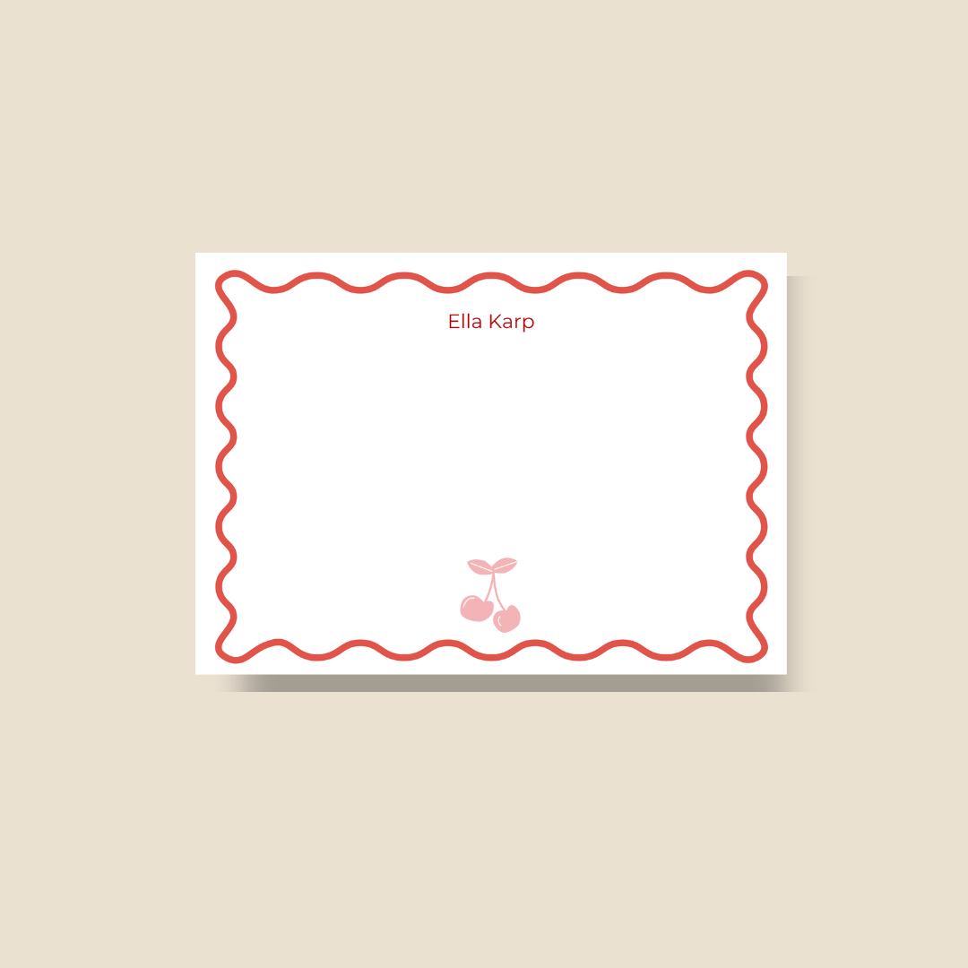 Notecard Cherry