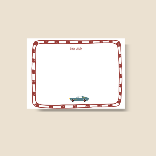 Notecards Kids Car
