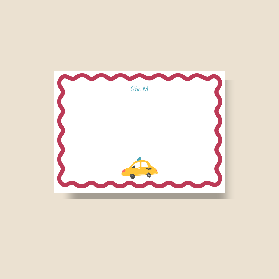 Notecards Yellow Taxi