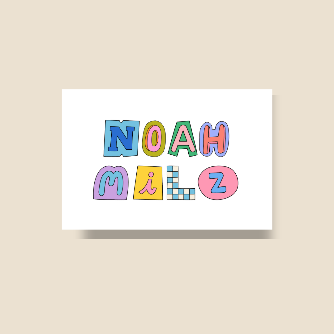 Personalized Cards- Fun Font