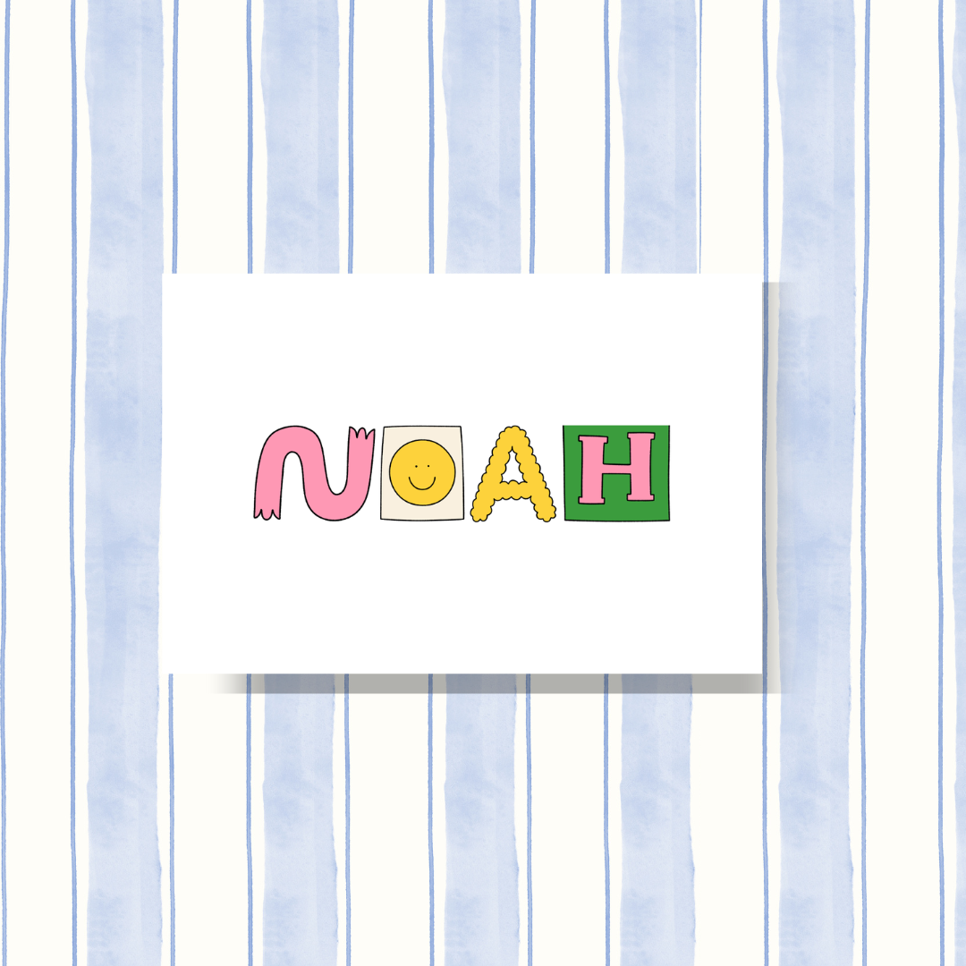 Personalized Cards Happy Font