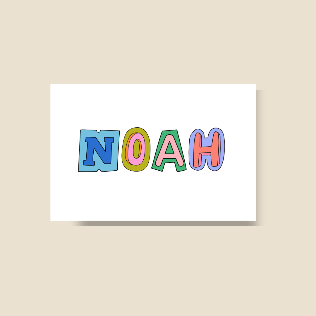 Personalized Cards- Fun Font