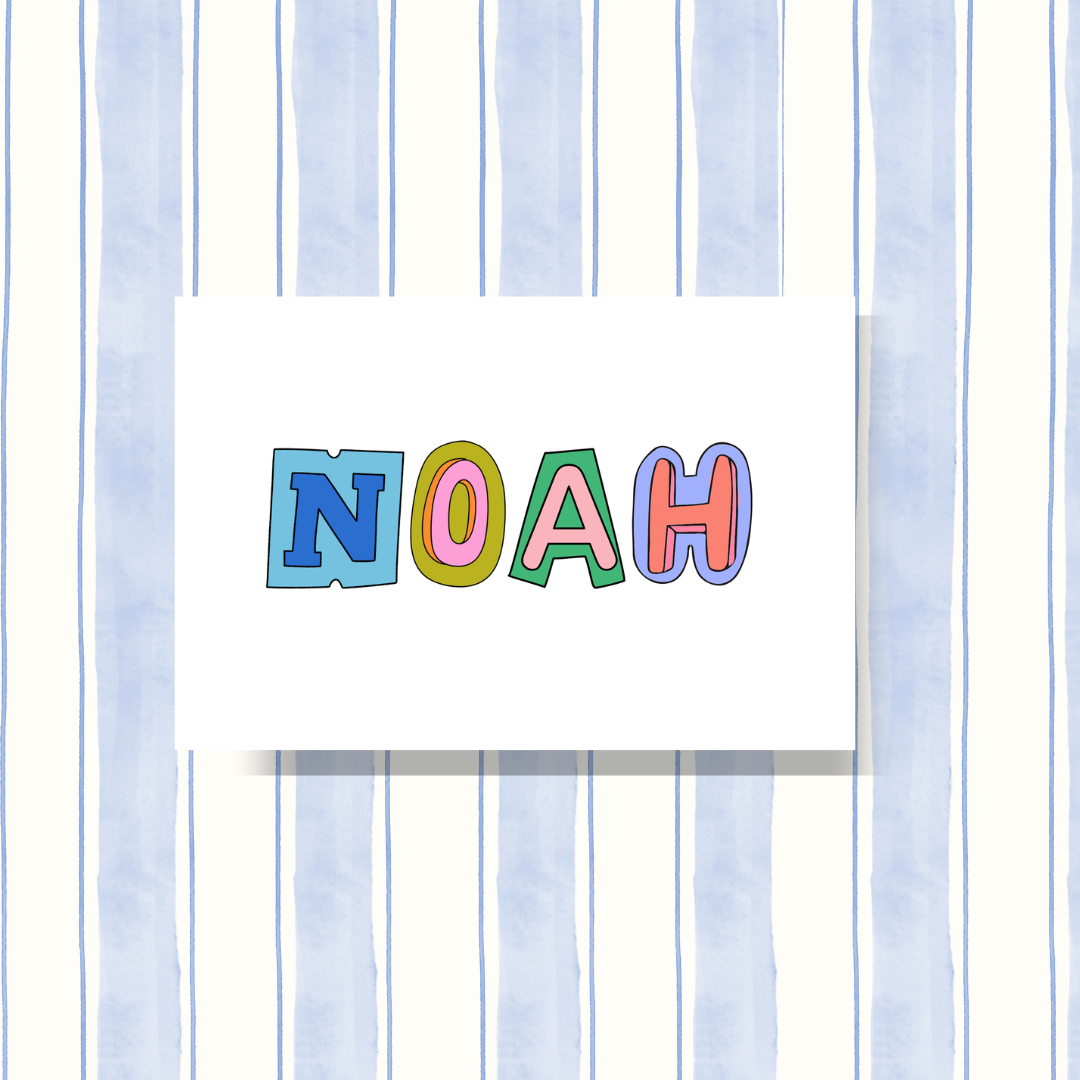 Personalized Cards- Fun Font