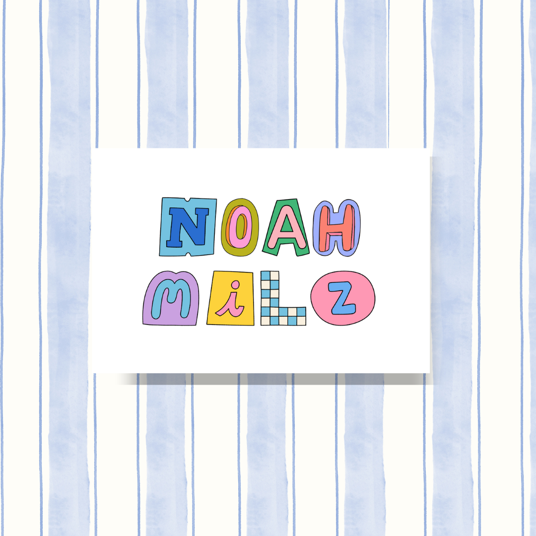 Personalized Cards- Fun Font