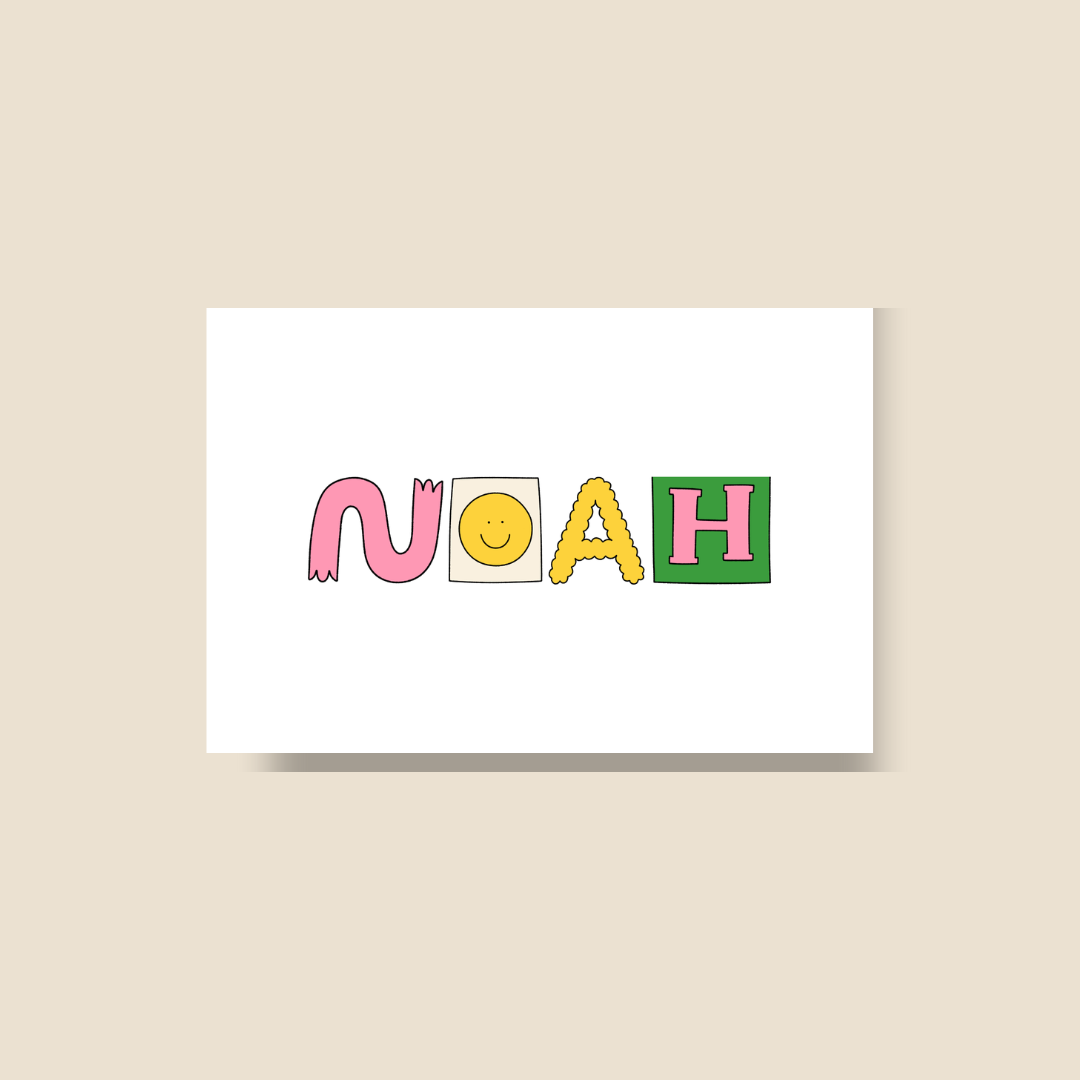 Personalized Cards Happy Font