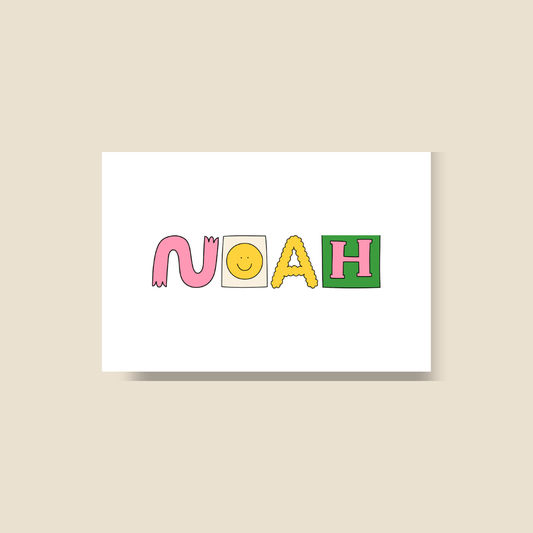 Personalized Cards Happy Font