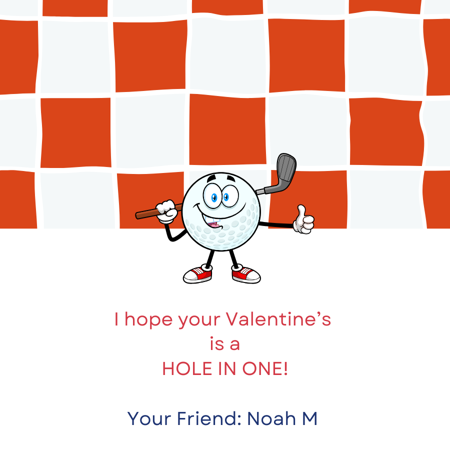 Valentine's Day Hole in one