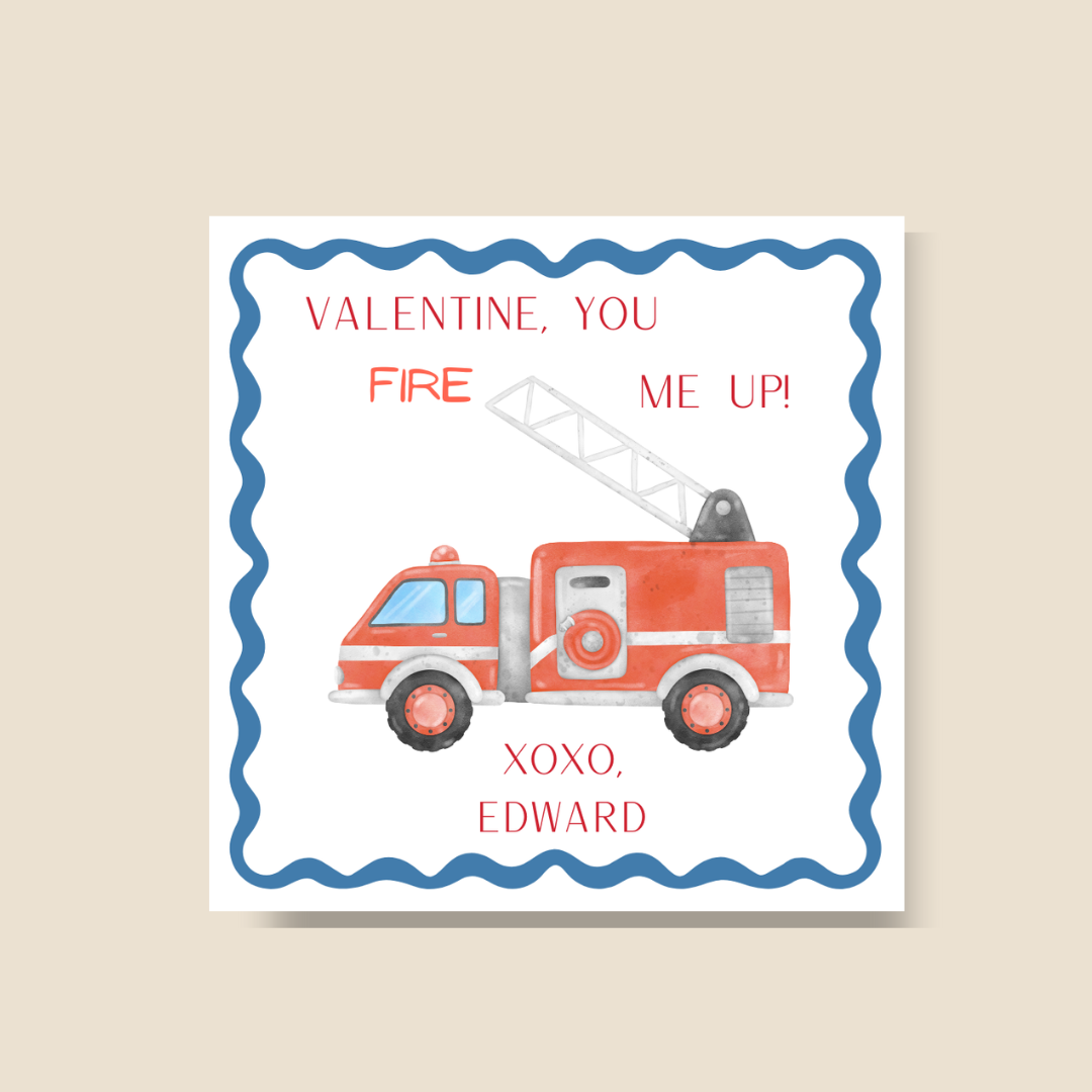 Valentine's Day Fire truck